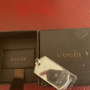 Gucci Silver Dog Tag